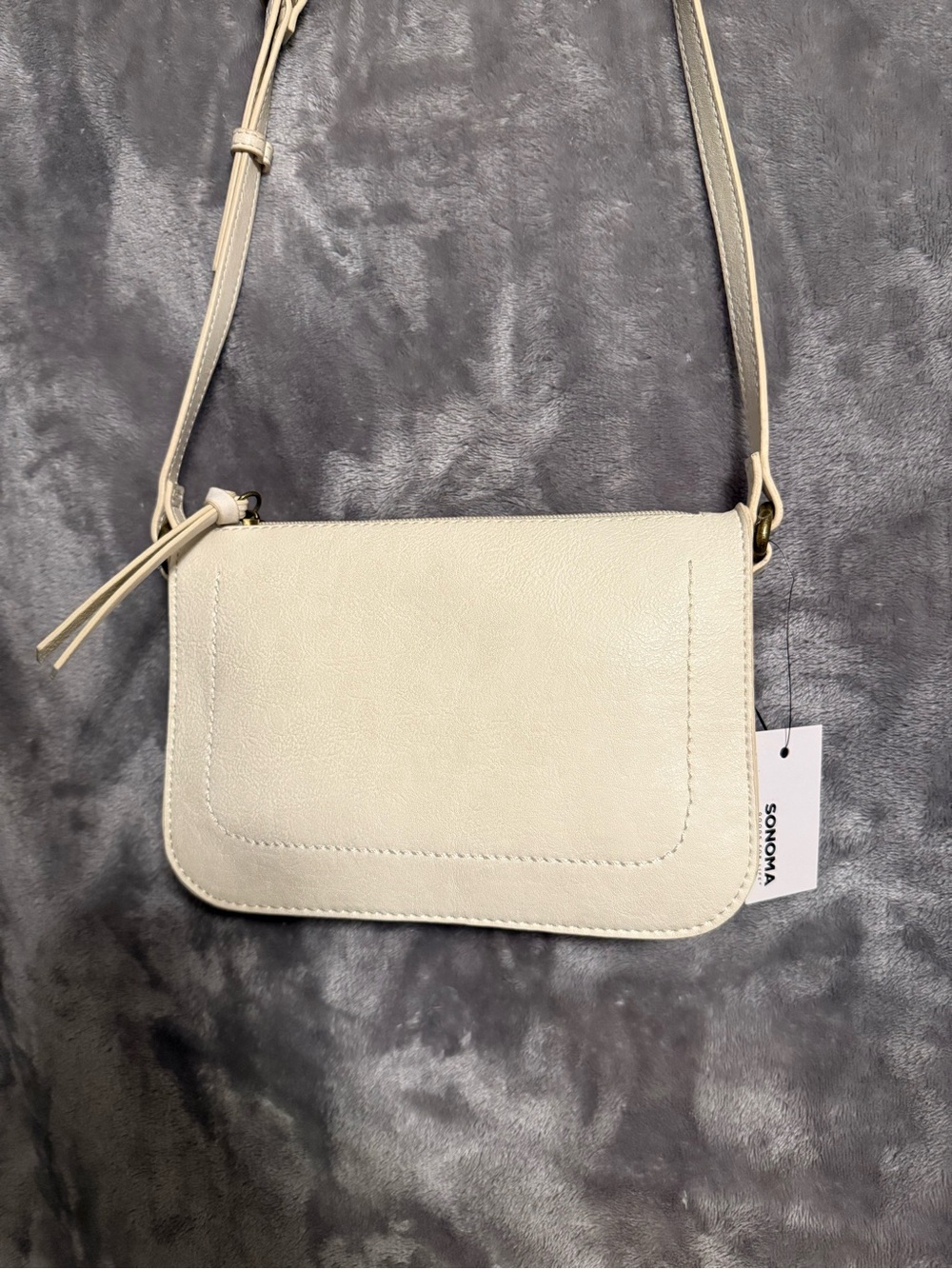 NWT Sonoma Barlow Cream Crossbody Bag
